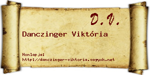 Danczinger Viktória névjegykártya